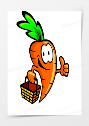 胡萝卜卡通图片大全可爱图片下载_胡萝卜图片卡通简笔画彩色_熊猫办公