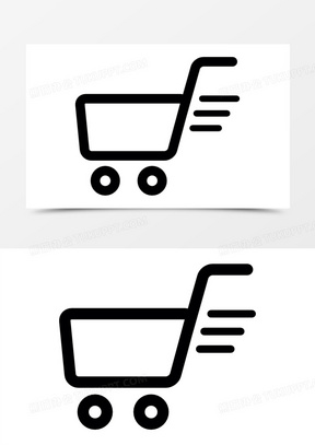 网上超市购物车图标