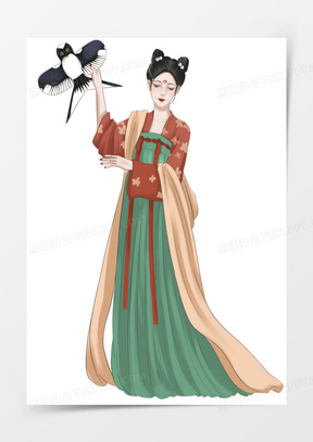 汉服美女中国风古风汉族服饰