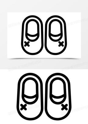 夏季拖鞋简笔画大全