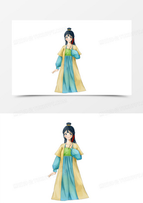 汉服图片大全女装古风_汉服图片素材高清无水印_熊猫办公