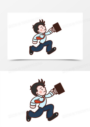 看手机的女孩50卡通打工人上班族不想上班表情包素材60上班的白领女孩