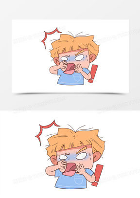 吓坏了的表情图片可爱