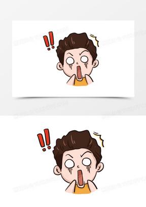 夸张惊讶表情图片大全可爱