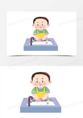 做家务的图片卡通图片