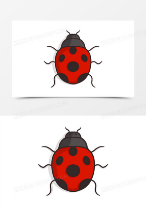 卡通手绘甲虫免抠元素