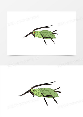 蚜虫的简单画法图片