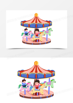 儿童木马图片大全高清可爱