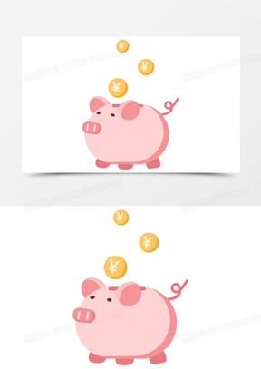 一堆零钱图片搞笑卡通素材下载_熊猫办公