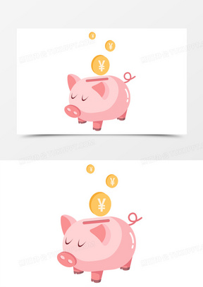 一堆零钱图片搞笑卡通素材下载_熊猫办公