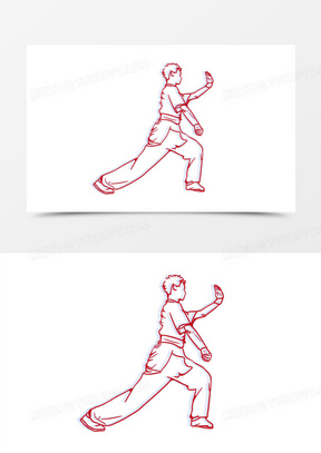 武术图片大全大图漂亮_武术图片卡通简笔画可爱下载_熊猫办公