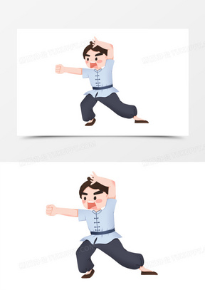 武术图片大全大图漂亮_武术图片卡通简笔画可爱下载_熊猫办公