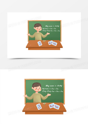 老师卡通简笔画图片大全可爱下载_熊猫办公