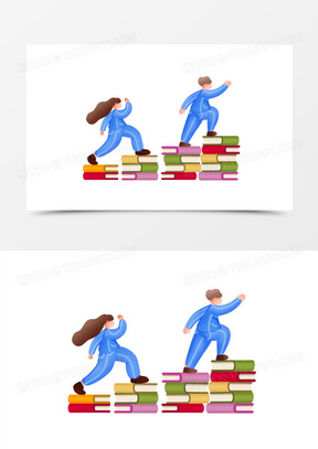 爬楼梯图片卡通简笔画_楼梯图片大全大图高清素材下载_熊猫办公