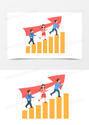 爬楼梯图片卡通简笔画