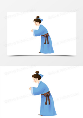 卡通弯腰图片大全可爱