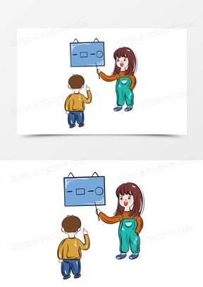 卡通你画我猜游戏儿童游戏免抠元素