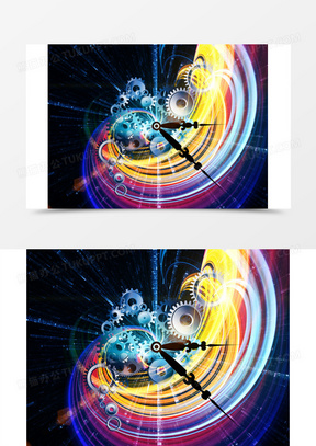 梦幻钟表齿轮背景