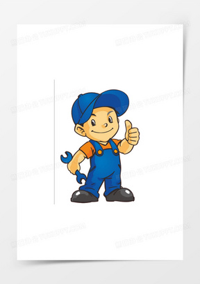 竖拇指的维修工