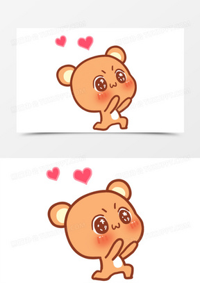 卡通脸红小男孩 求爱小男孩