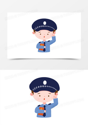 动漫警察图片帅气二次元头像