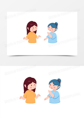 闺蜜图片个人背影唯美_闺蜜图片动漫q版可爱素材下载_熊猫办公