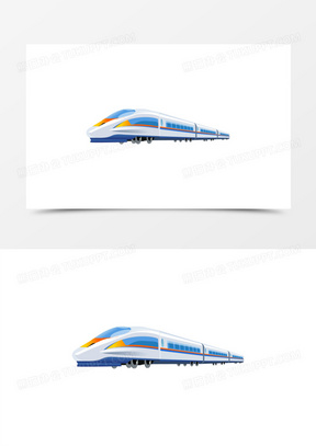 1510线条剪影红色复兴号高铁图标素材720线条剪影蓝色复兴号高铁图标