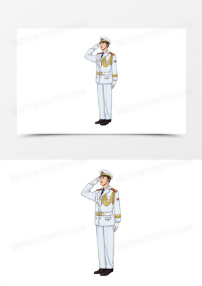 卡通军人图片简笔画