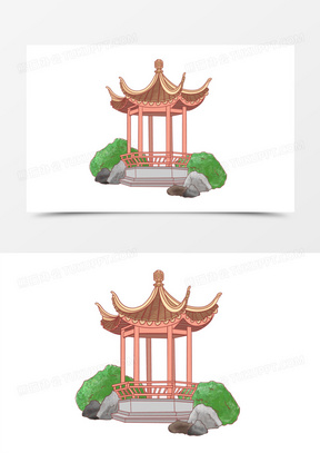 国画亭台楼阁图片欣赏大全_熊猫办公