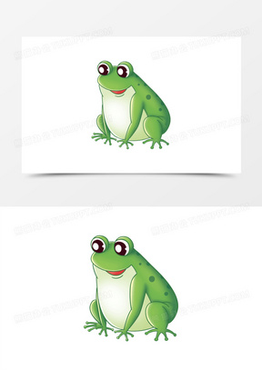卡通手绘青蛙免抠元素