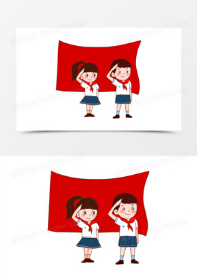 卡通校服女孩各种表情形象元素3042一组手绘卡通校服男孩各种表情形象