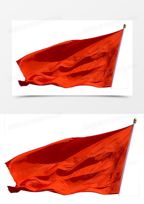 卡通红旗素材图片可爱版无水印_红旗免抠图素材下载_熊猫办公