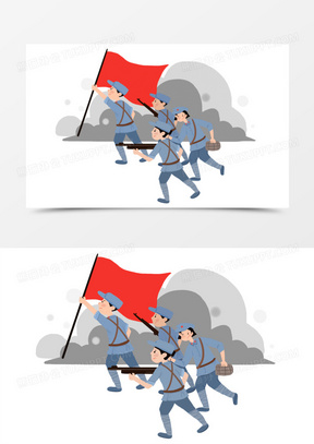 中国红军图片卡通素材