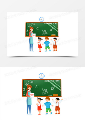 老师卡通简笔画图片大全可爱下载_熊猫办公