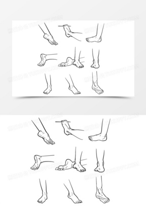 脚步图形高清唯美图片