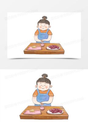 3092月饼2003手绘矢量免抠可爱的玉兔和月饼插画素材4475中秋月饼2011