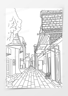 城市里的巷子图片高清