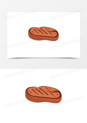 卡通矢量牛排素材