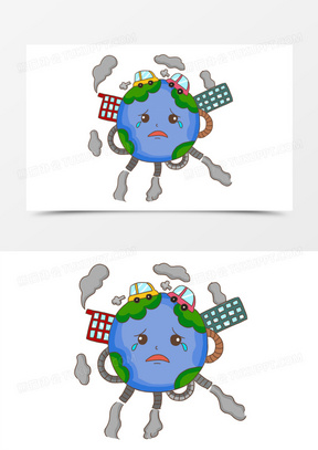 白色污染绘画作品创意素材_熊猫办公