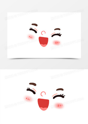 手绘卡通笑脸表情包免抠装饰元素