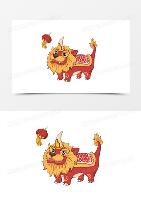 年兽国画图片大全大图