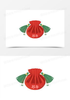 卡通荷包中式香囊免抠元素