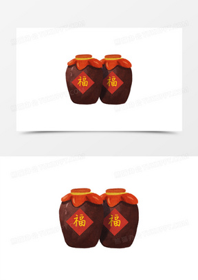 古代酒坛子图片高清卡通