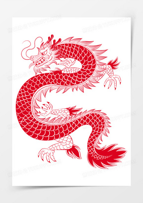 剪纸龙图案大全简单漂亮