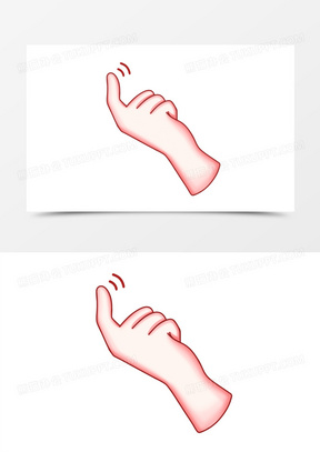 勾手指图片可爱卡通