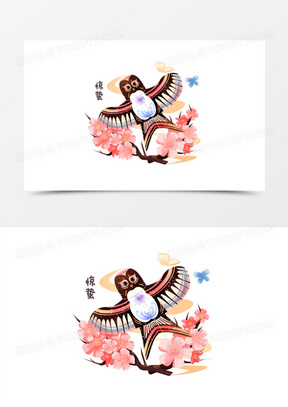 水彩插画二十四节气合集之惊蛰元素