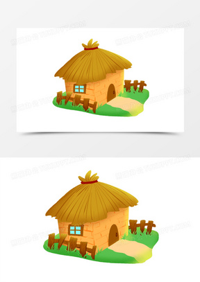 乡村茅草房图片欣赏