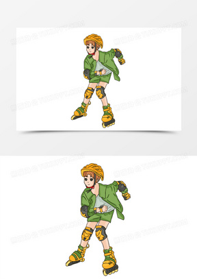 成人轮滑图片漫画版大全_熊猫办公