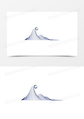 国风山水插画素材高清