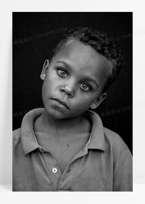 小孩黑白图片素材
